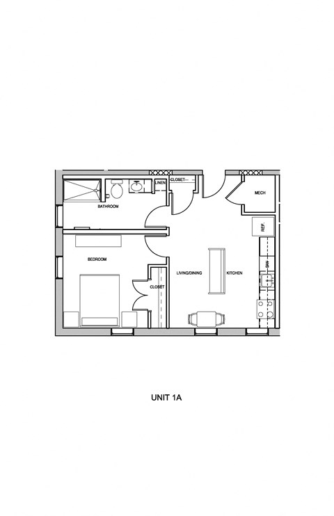 floor plan of the unit